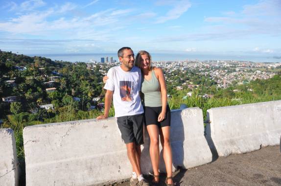 Um dos lookouts de Port of Spain, capital de Trinidad